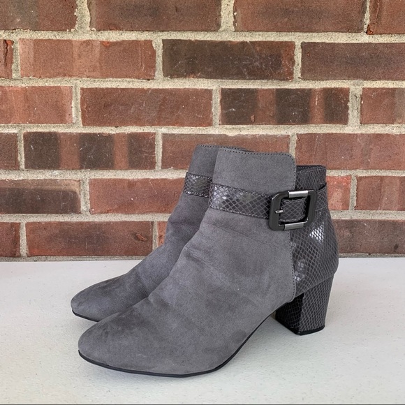 Karen Scott Women’s ivyy Almond Toe Ankle Boots, Grey, Size US 9.5 M - Picture 4 of 9